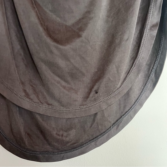 Halston Heritage Stretch Jersey Dress Size 6 Bodycon Taupe/Gray - Picture 7 of 7